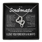 Soulmate - Forever & Always -Heart to Heart Pendant Necklace