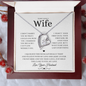 To My Wife – I Married You Because - Forever Love Necklace