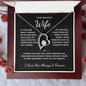 To My Beautiful Wife - Until My Last Breath - Forever Love Necklace