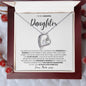 I Closed My Eyes Daughter, Gift for Daughter, Wedding Day, Graduation, Birthday, Forever Love Necklace