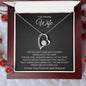 To My Wife - I Cherish You - Forever Love Necklace