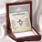 To My Granddaughter -Heart Melt Message| Forever Love Necklace