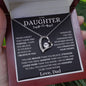 Proud To Call You Daughter - Love Dad - Forever Love Necklace