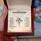 To My Granddaughter -Heart Melt Message| Forever Love Necklace