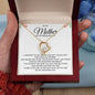 Mom, on my Wedding Day Forever Love Necklace - Gift for Mom Mother of the Bride