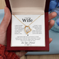 To My Wife – I Married You Because - Forever Love Necklace