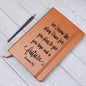For I Know The Plans - Leather Journal