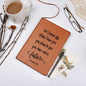 For I Know The Plans - Leather Journal