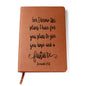 For I Know The Plans - Leather Journal