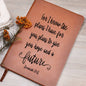 For I Know The Plans - Leather Journal
