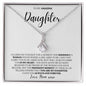 I Closed My Eyes Daughter, Gift for Daughter, Wedding Day, Graduation, Birthday, Proud - Alluring Beauty Necklace