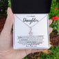 I Closed My Eyes Daughter, Gift for Daughter, Wedding Day, Graduation, Birthday, Proud - Alluring Beauty Necklace