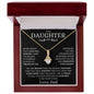 Proud To Call You Daughter - Love Dad - Alluring Beauty Necklace