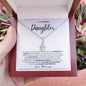 I Closed My Eyes Daughter, Gift for Daughter, Wedding Day, Graduation, Birthday, Proud - Alluring Beauty Necklace