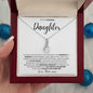 I Closed My Eyes Daughter, Gift for Daughter, Wedding Day, Graduation, Birthday, Proud - Alluring Beauty Necklace