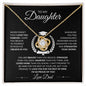 Proud Of You - Love, Dad - Graduation - Daughter - Love Knot Necklace