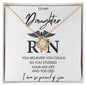 Daughter - RN- Graduation - Love Knot Necklace