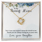 To My Bonus Mom- Love Knot Necklace