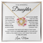 To My Daughter – Always in My Heart- Love Knot Necklace