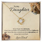 Daughter, This Old Lion Will Always Have Your Back - Love Knot Necklace