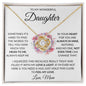 Gift For Daughter From, Mom "Always Keep Me In Your Heart" Love Knot Necklace