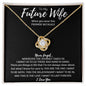 To My Future Wife - Love Knot Necklace