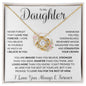 Daughter - Straighten Your Crown WBF - Love Knot Necklace