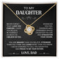 Proud To Be Your Father - Love Dad - Love Knot Necklace