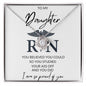 Daughter - RN- Graduation - Love Knot Necklace
