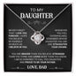 Proud To Be Your Father - Love Dad - Love Knot Necklace