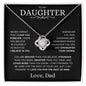 Daughter, Never Forget That I Love You - Love Knot Necklace