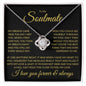 To My Soulmate - My Dreams Came True - BG - Love Knot Necklace