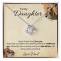 Daughter, This Old Lion Will Always Have Your Back - Love Knot Necklace