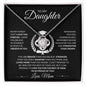 Proud of You- Love, Mom- Graduation - Daughter - Love Knot Necklace