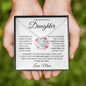 To My Daughter – Always in My Heart- Love Knot Necklace