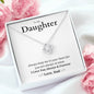 Daughter, Keep Me In Your Heart - Love Knot Necklace