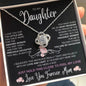 Precious Daughter - Love Knot Necklace - Birthday Gift, Mother's Day Gift, Christmas Gift, Graduation Gift