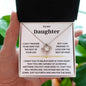 To My Daughter - Love Knot Necklace
