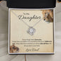 Daughter, This Old Lion Will Always Have Your Back - Love Knot Necklace
