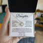 Daughter - Have Faith and Enjoy the Journey - Love Knot Necklace