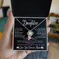 Precious Daughter - Love Knot Necklace - Birthday Gift, Mother's Day Gift, Christmas Gift, Graduation Gift