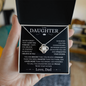 My Daughter - I'm Proud To Be Your Father - Love Knot Necklace