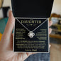 Remember Whose Daughter You Are - Love Knot Necklace