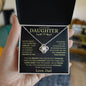 My Beautiful Daughter - I Am Proud of You - BG - Love Knot Necklace