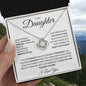 Daughter - Have Faith and Enjoy the Journey - Love Knot Necklace
