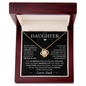 My Daughter - I'm Proud To Be Your Father - Love Knot Necklace