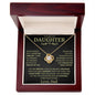 My Beautiful Daughter - I Am Proud of You - BG - Love Knot Necklace