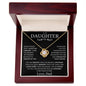 Proud To Call You Daughter - Love, Dad - Love Knot Necklace