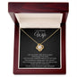 I Honor and Cherish You - Gift for Wife - Love Knot Necklace