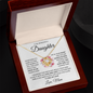 To My Daughter – Always in My Heart- Love Knot Necklace
